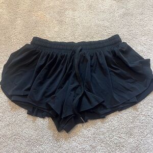 Black Women's Butterfly Shorts NWOT